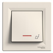 Кнопка звонка Schneider Electric Asfora с подсветкой самозажимная крем EPH1700123