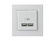Розетка USB Schneider Electric Asfora 2,1A белый EPH2700221