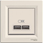 Розетка USB Schneider Electric Asfora 2,1A крем EPH2700223