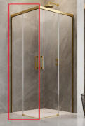 Душевая дверь с пристенком (левая часть кабины) Radaway Idea Gold KDD 120х200.5 см раздвижная золото/прозрачное стекло 387064-09-01L