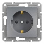 Розетка Schneider Electric Asfora із заземленням та захисними шторками EPH2900262