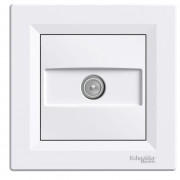 Розетка TV проходная Schneider Electric Asfora 4 дБ белый EPH3200221