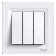 Выключатель Schneider Electric Asfora 3-клавишный белый EPH2100121