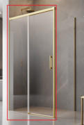 Душевая дверь Radaway Idea Gold KDJ 110х200.5 см раздвижная левая золото/прозрачное стекло 387041-09-01L