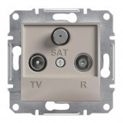 Розетка TV/R/SAT оконечная Schneider Electric Asfora 1 дБ бронза EPH3500169