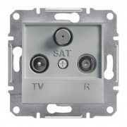 Розетка TV/R/SAT проходная Schneider Electric Asfora 8 дБ алюминий EPH3500361