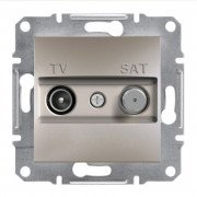 Розетка TV-SAT оконечная Schneider Electric Asfora 1 дБ бронза EPH3400469
