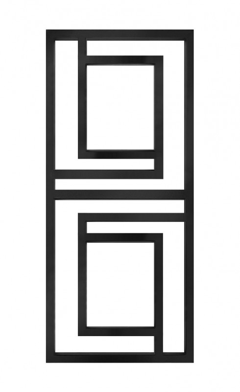 Электрический полотенцесушитель Genesis-Aqua Illusion 120x53 см черный GA-7104