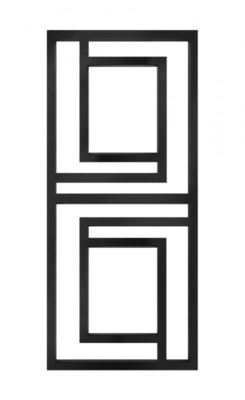 Полотенцесушитель водяной Genesis-Aqua Illusion 120x53 см черный GA-7101