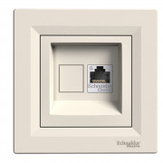Розетка компьютерная Schneider Electric Asfora RJ45 кат6 UTP крем EPH4700123