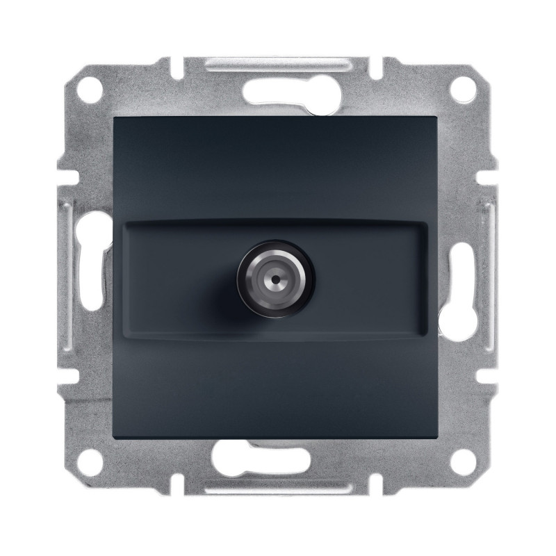 Розетка SAT кінцева Schneider Electric Asfora 1 дБ антрацит EPH3700171