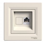 Розетка компьютерная Schneider Electric Asfora RJ45 кат5е UTP крем EPH4300123