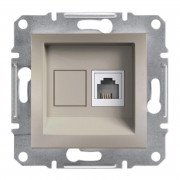 Телефонная розетка Schneider Electric Asfora RJ11 4 контакта бронза EPH4100169