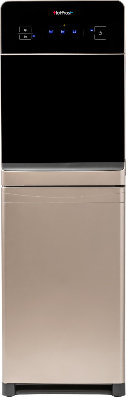 Кулер для воды HotFrost 350ANET Gold напольный с электронным охлаждением и нижней загрузкой черный/шампань 120235002