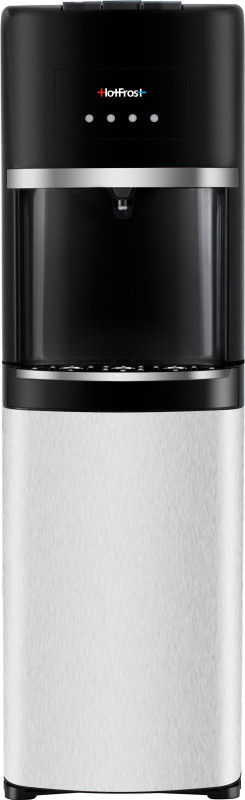 Кулер для води HotFrost 35AEN підлоговий з електронним охолодженням та нижнім завантаженням чорний/сріблястий 120203502