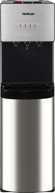 Кулер для воды HotFrost 400AS напольный с компрессорным охлаждением и нижней загрузкой черный/серебристый 120140001
