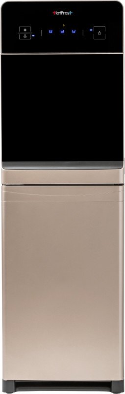 Кулер для води HotFrost 350ANET Gold підлоговий з електронним охолодженням та нижнім завантаженням чорный/шампань 120235002