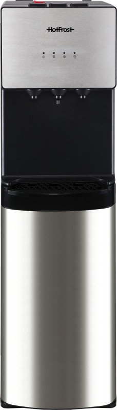 Кулер для воды HotFrost 400AS напольный с компрессорным охлаждением и нижней загрузкой черный/серебристый 120140001