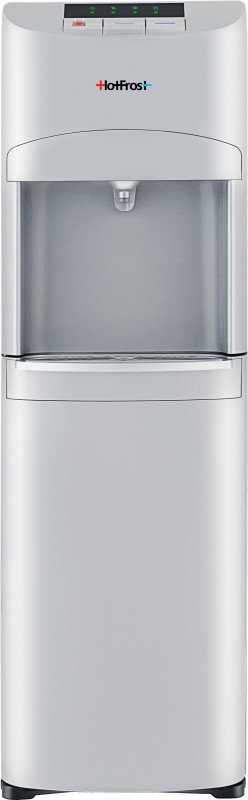 Кулер для воды HotFrost 45AS напольный с компрессорным охлаждением и нижней загрузкой серебристый 120104501