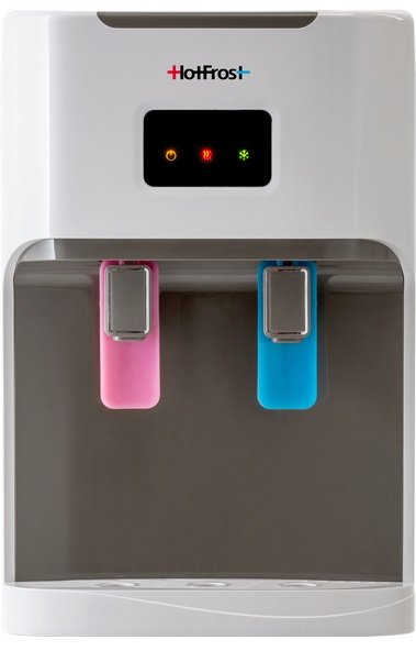 Кулер для воды HotFrost D115 Outside настольный с компрессорным охлаждением и выносной бутылью белый 110191002