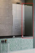 Неподвижный элемент шторки для ванны Radaway Furo PND II 84.4х150 см профиль хром стекло прозрачное 10112844-01-01