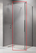 Створення душових дверей Radaway Furo KDJ 47.2х200 см розсувна ліва хром/прозоре скло 10104472-01-01L