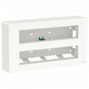 Блок открытого монтажа Schneider Electric Unica New Unica System+ 2х5 антибактериальный белый NU121020