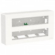 Блок відкритого монтажу Schneider Electric Unica New Unica System+ 2х5 білий антибактеріальний NU121020