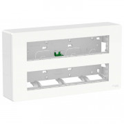 Блок открытого монтажа Schneider Electric Unica New Unica System+ 2х4 антибактериальный белый NU121820