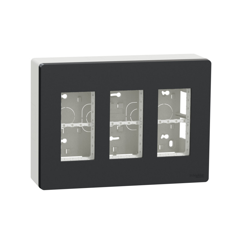 Блок открытого монтажа Schneider Electric Unica New Unica System+ 3х2 пластик антрацит NU123454