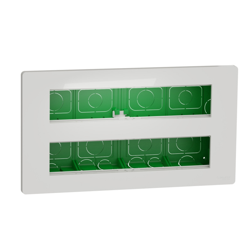 Блок прихованого монтажу Schneider Electric Unica New Unica System+ 2х5 білий антибактеріальний NU171020