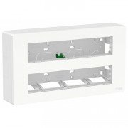 Блок відкритого монтажу Schneider Electric Unica New Unica System+ 2х4 білий антибактеріальний NU121820