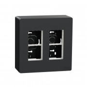 Блок відкритого монтажу Schneider Electric Unica New Unica System+ 2х2 пластик антрацит NU122454