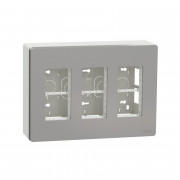 Блок відкритого монтажу Schneider Electric Unica New Unica System + 3х2 пластик алюміній NU123430