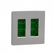 Блок прихованого монтажу Schneider Electric Unica New Unica System+ 2х2 пластик алюміній NU172430