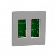 Блок прихованого монтажу Schneider Electric Unica New Unica System+ 2х2 пластик алюміній NU172430