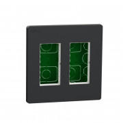 Блок прихованого монтажу Schneider Electric Unica New Unica System+ 2х2 пластик антрацит NU172454