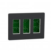 Блок прихованого монтажу Schneider Electric Unica New Unica System+ 3х2 пластик антрацит NU173454