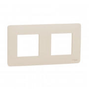 Рамка 2-постовая Schneider Electric Unica New Unica Studio термопластик бежевый NU200444