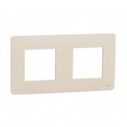 Рамка 2-постовая Schneider Electric Unica New Unica Studio термопластик бежевый NU200444