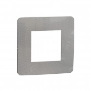 Рамка 1-постова Schneider Electric Unica New Studio Color хром/білий NU280255