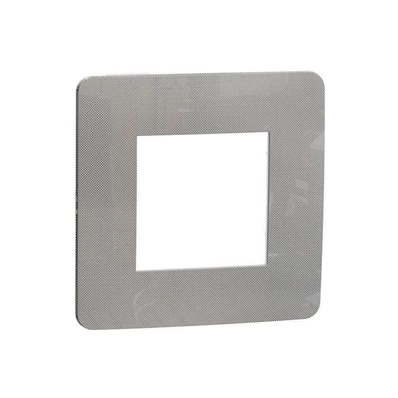 Рамка 1-постовая Schneider Electric Unica New Studio Color хром/антрацит NU280256