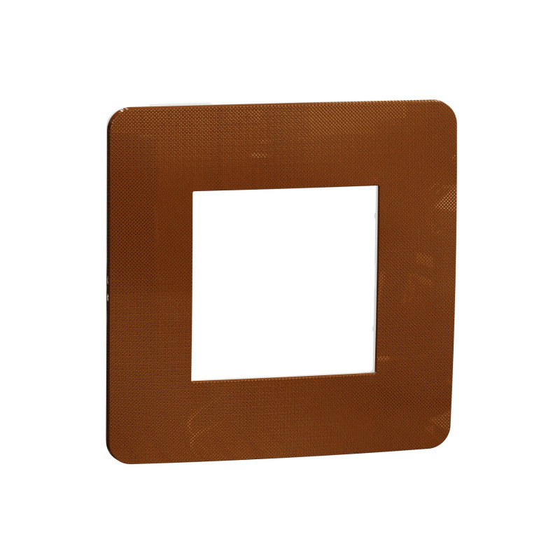 Рамка 1-постовая Schneider Electric Unica New Studio Color медь/белый NU280257