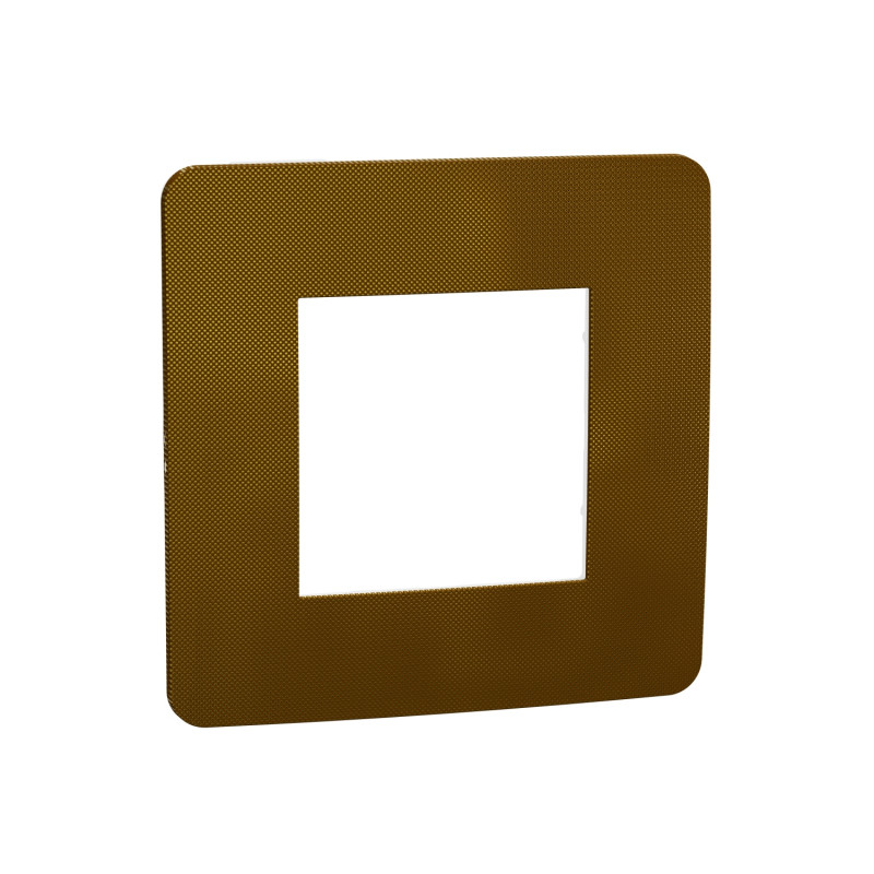 Рамка 1-постовая Schneider Electric Unica New Studio Color золото/антрацит NU280262