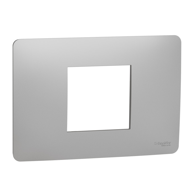 Рамка 2-модульна Schneider Electric Unica New Unica Studio термопластик алюміній NU210230