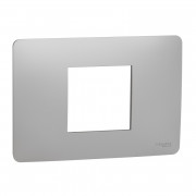 Рамка 2-модульна Schneider Electric Unica New Unica Studio термопластик алюміній NU210230