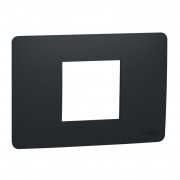 Рамка 2-модульна Schneider Electric Unica New Unica Studio термопластик антрацит NU210254
