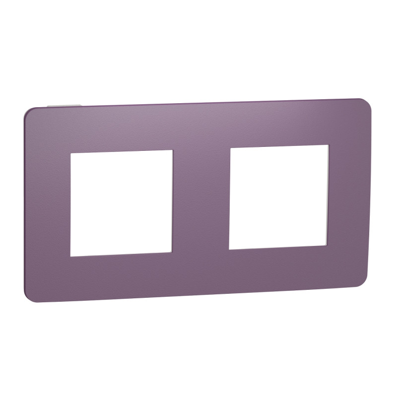 Рамка 2-постовая Schneider Electric Unica New Studio Color лиловый/белый NU280414