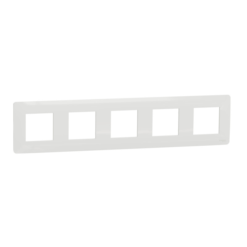 Рамка 5-постовая Schneider Electric Unica New Unica Studio термопластик белый NU201018