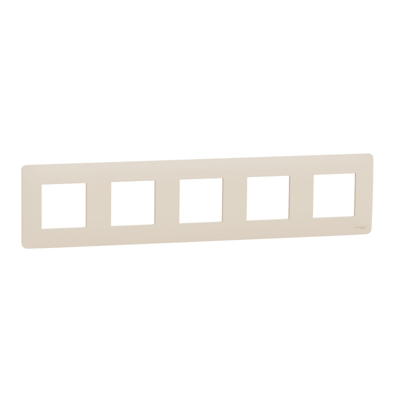 Рамка 5-постовая Schneider Electric Unica New Unica Studio термопластик бежевый NU201044